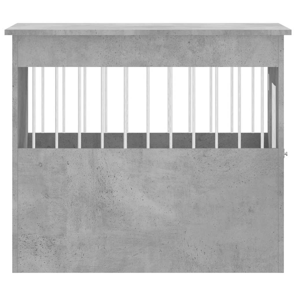 vidaXL Kojec dla psa, szary beton 55x80x68 cm, materiał drewnopochodny