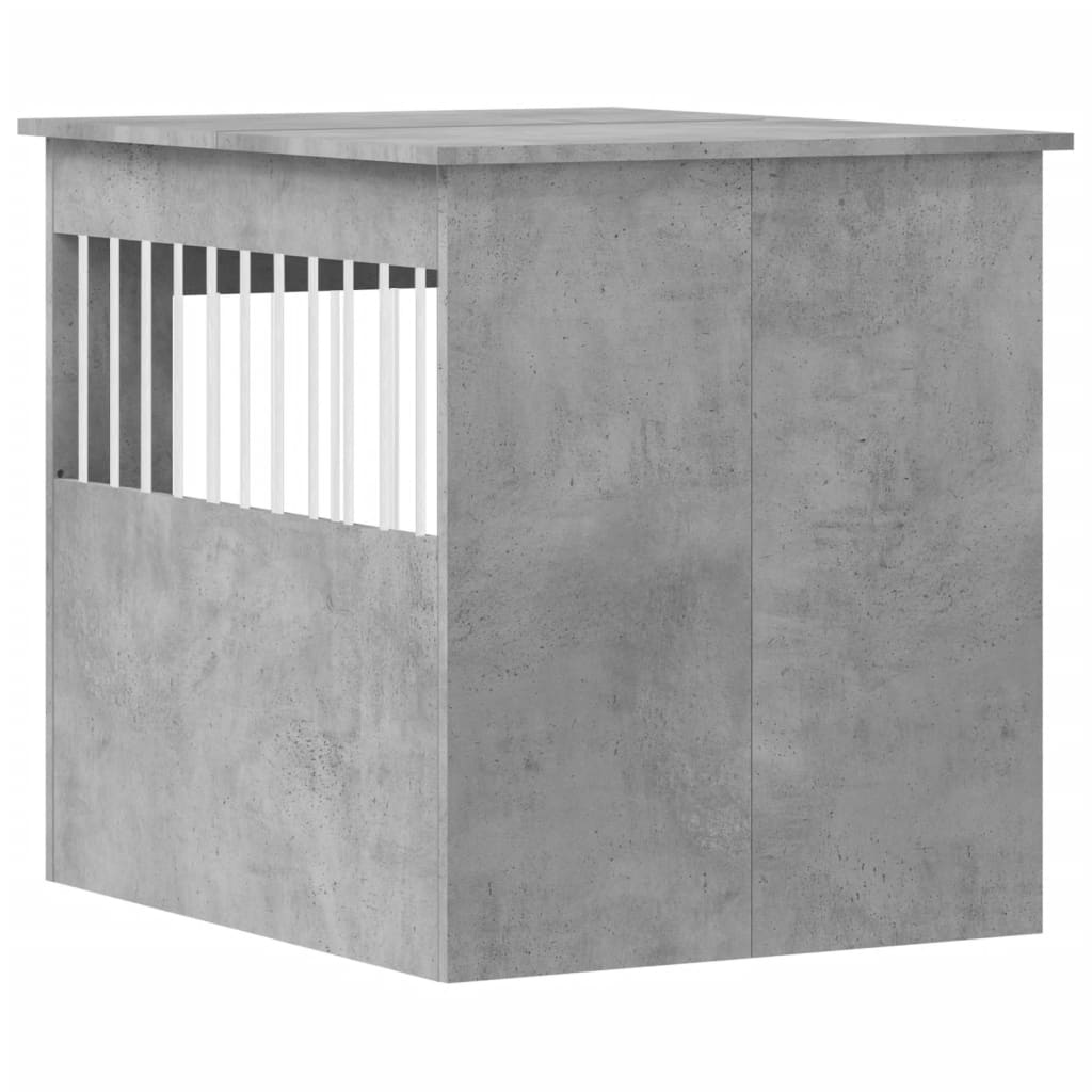 vidaXL Kojec dla psa, szarość betonu, 64,5x80x71 cm