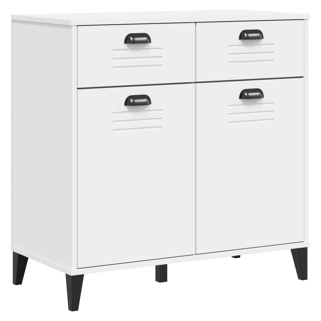 vidaXL Kredens VIKEN, biały, 80x40x190 cm, lite drewno sosnowe
