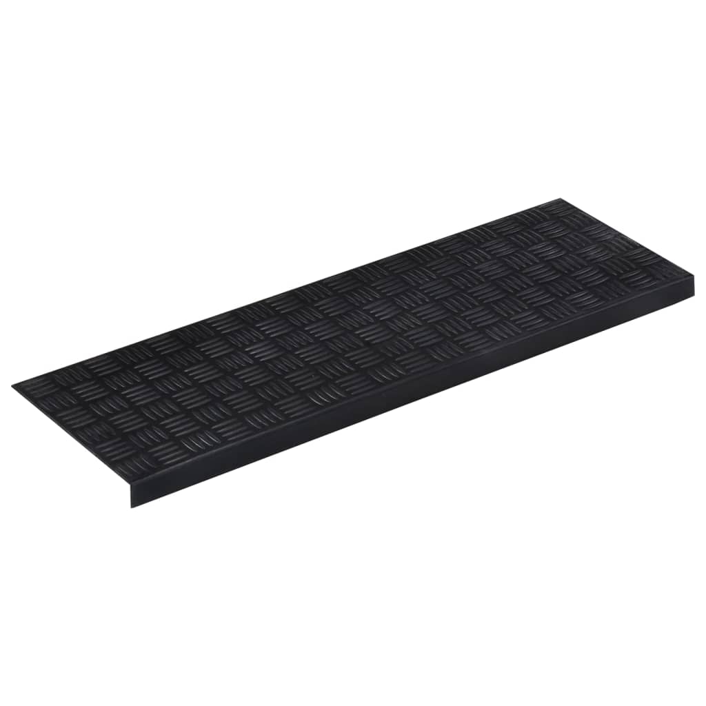 vidaXL Nakładki na schody, 5 szt., 25x75 cm, gumowe