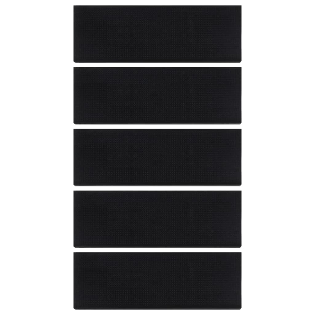 vidaXL Nakładki na schody, 5 szt., 25x75 cm, gumowe
