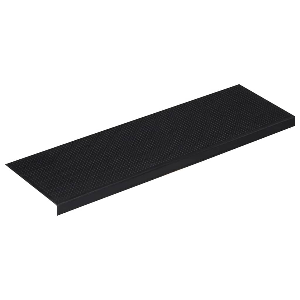 vidaXL Nakładki na schody, 5 szt., 25x75 cm, gumowe