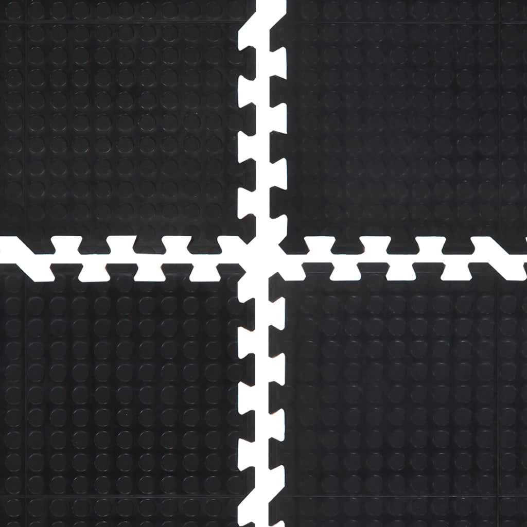 vidaXL Podłogowa mata gumowa, czarna, 12 mm, 90x120 cm