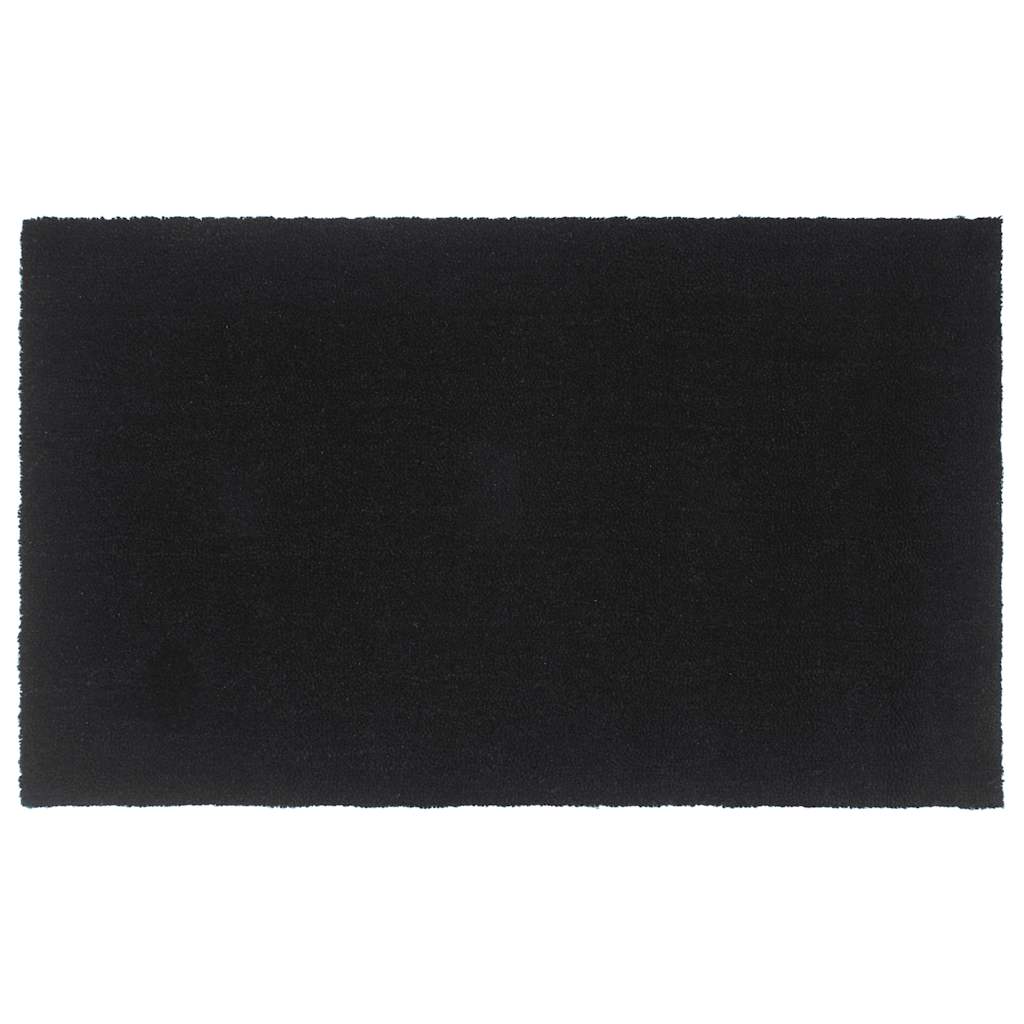 vidaXL Wycieraczka, czarna, 90x150 cm, włókno kokosowe, tuftowana