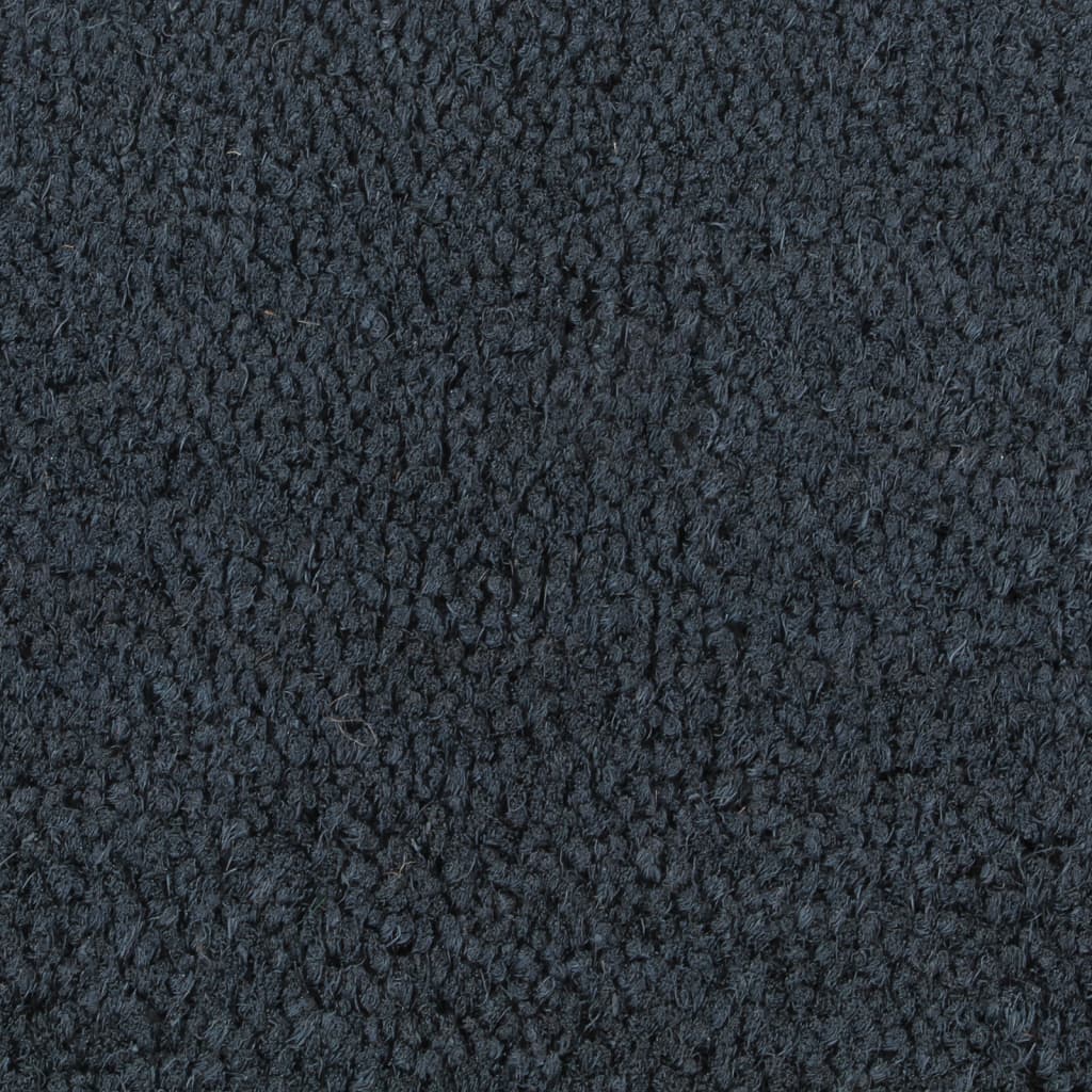 vidaXL Wycieraczka, ciemnoszara, półokrągła, 50x80 cm, włókno kokosowe