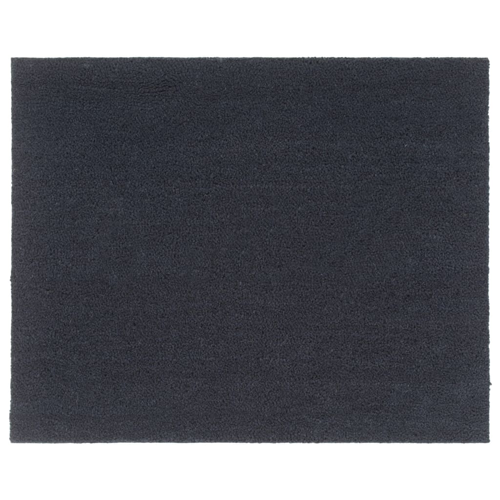 vidaXL Wycieraczka, ciemnoszara, 80x100 cm, włókno kokosowe, tuftowana
