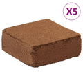 vidaXL Kostki włókna kokosowego, 5 kg x 5 szt., łącznie 25 kg