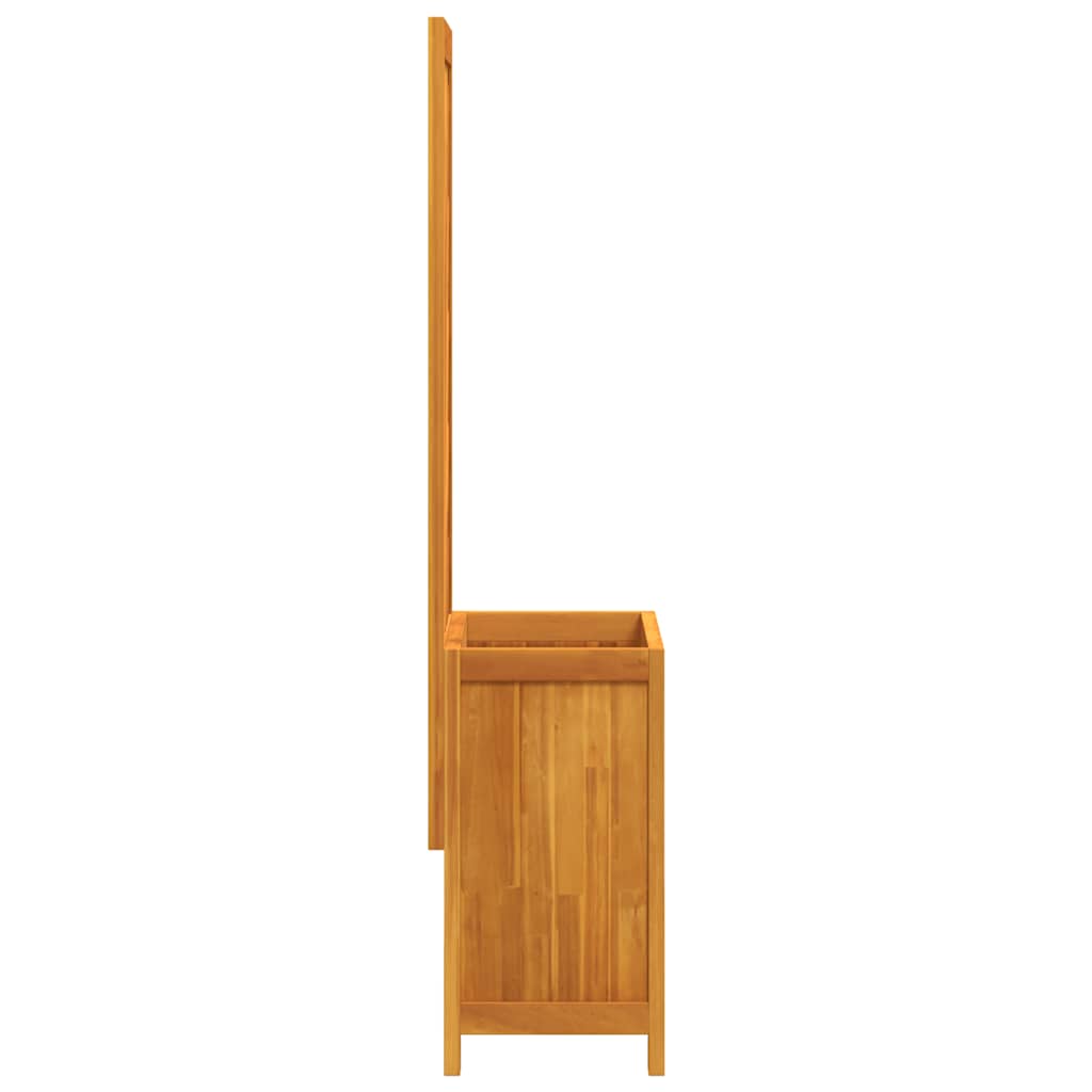 vidaXL Donica z trejażem, 55x29,5x132 cm, lite drewno akacjowe