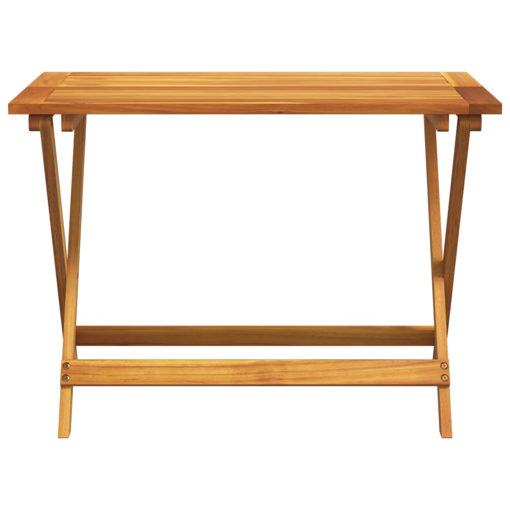 vidaXL Składany stół ogrodowy, 90x52,5x65 cm, lite drewno akacjowe