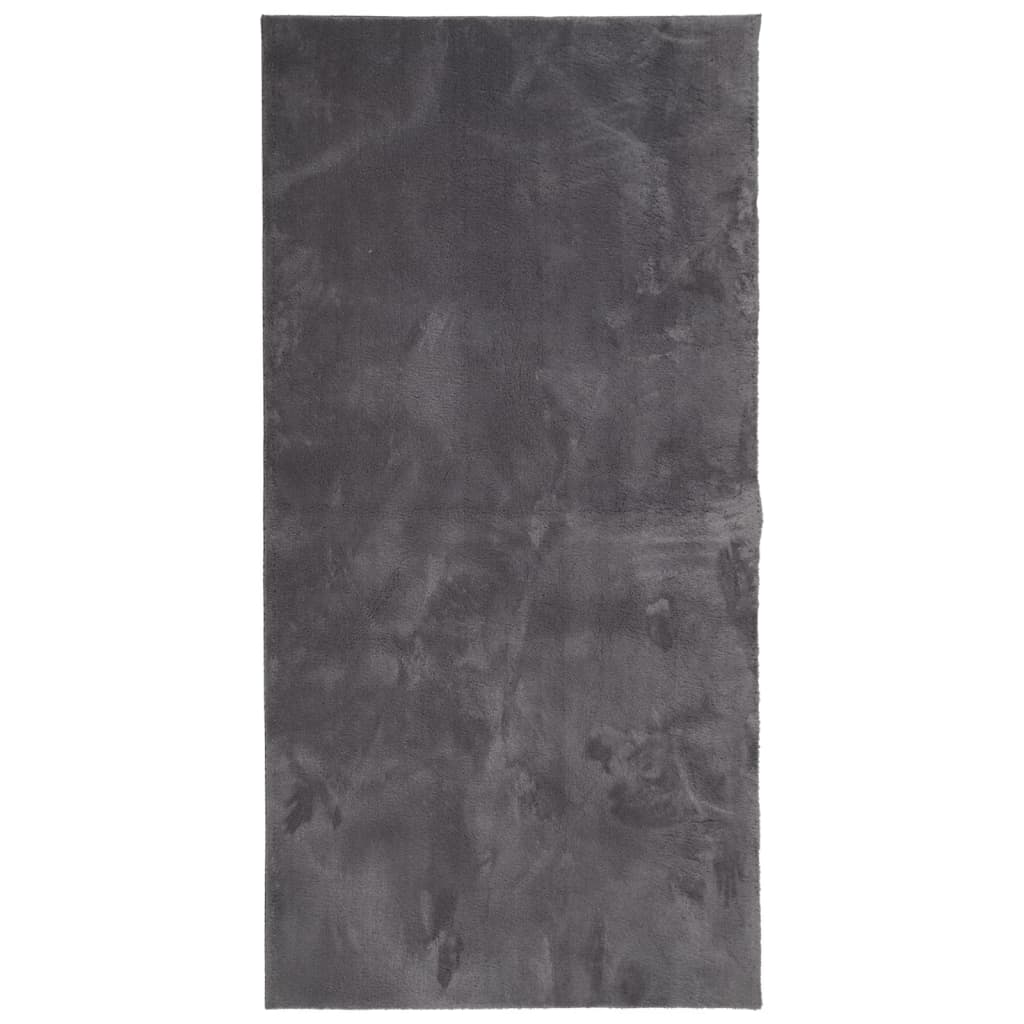 vidaXL Dywan HUARTE z krótkim włosiem, antracytowy, 100x200 cm