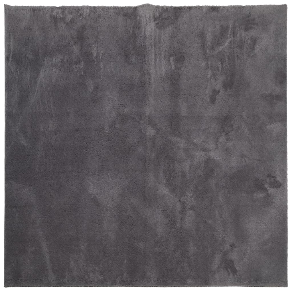 vidaXL Dywan HUARTE z krótkim włosiem, antracytowy, 120x120 cm