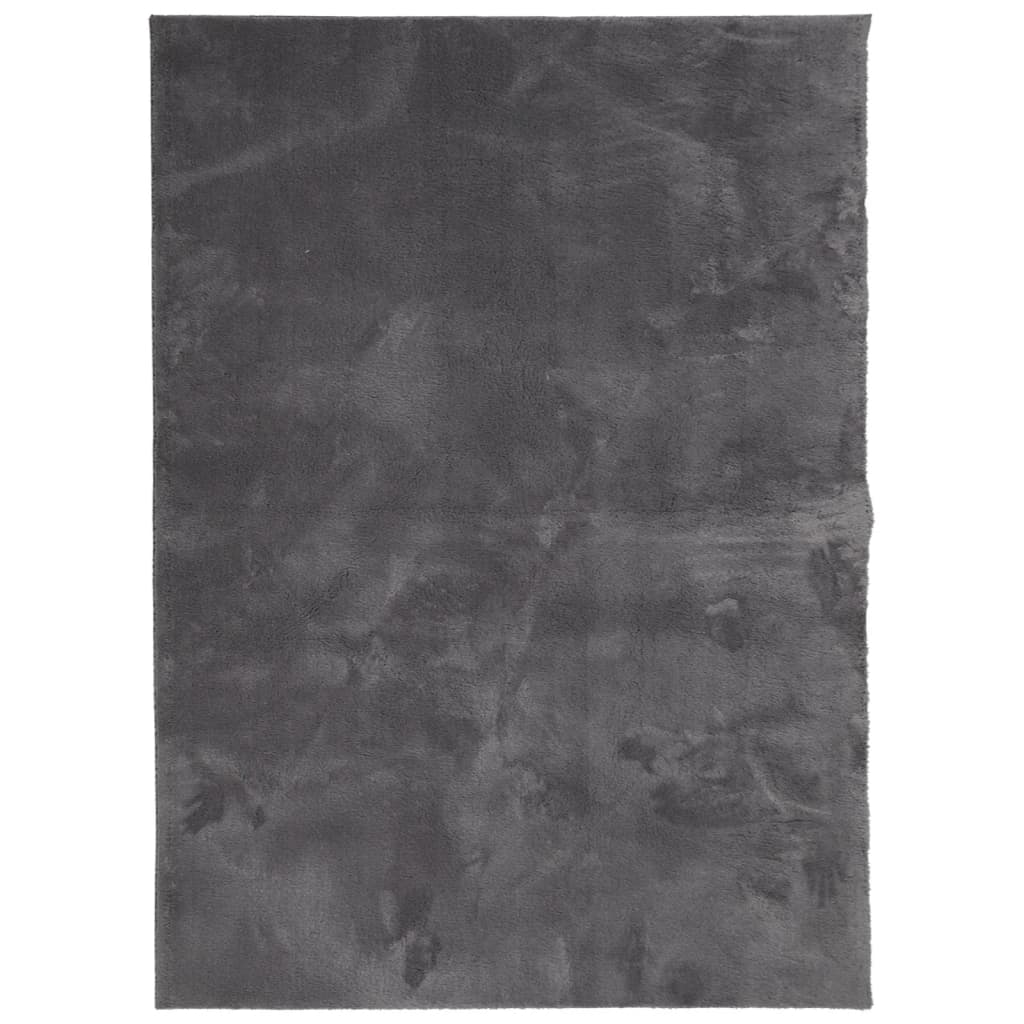 vidaXL Dywan HUARTE z krótkim włosiem, antracytowy, 140x200 cm