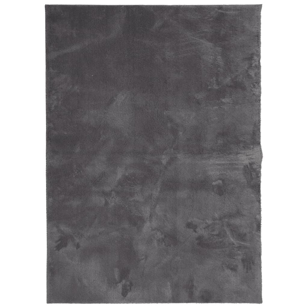 vidaXL Dywan HUARTE z krótkim włosiem, antracytowy, 160x230 cm