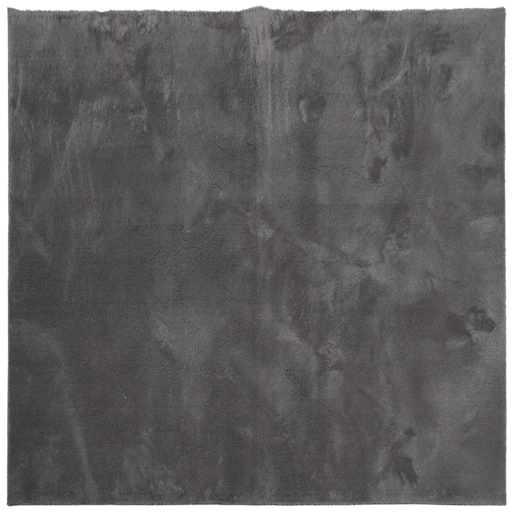 vidaXL Dywan HUARTE z krótkim włosiem, antracytowy, 200x200 cm