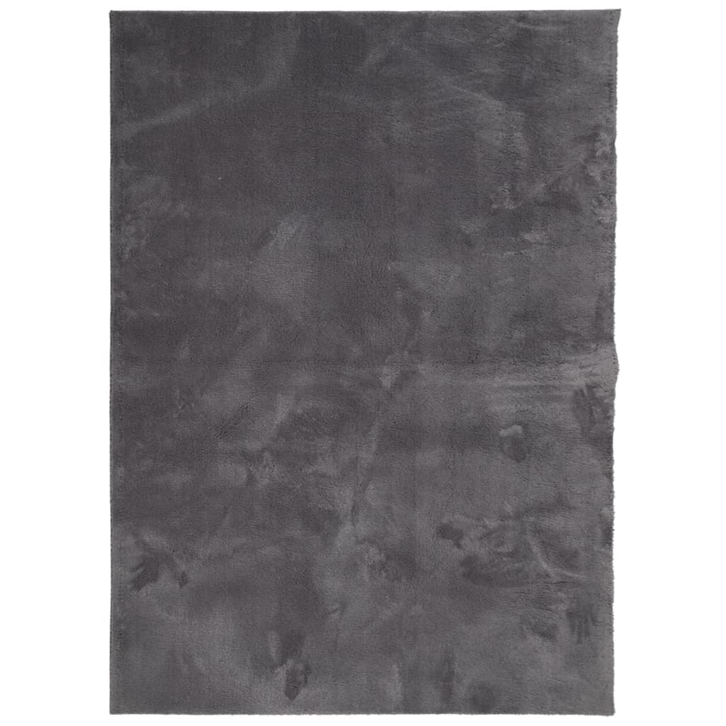 vidaXL Dywan HUARTE z krótkim włosiem, antracytowy, 240x340 cm