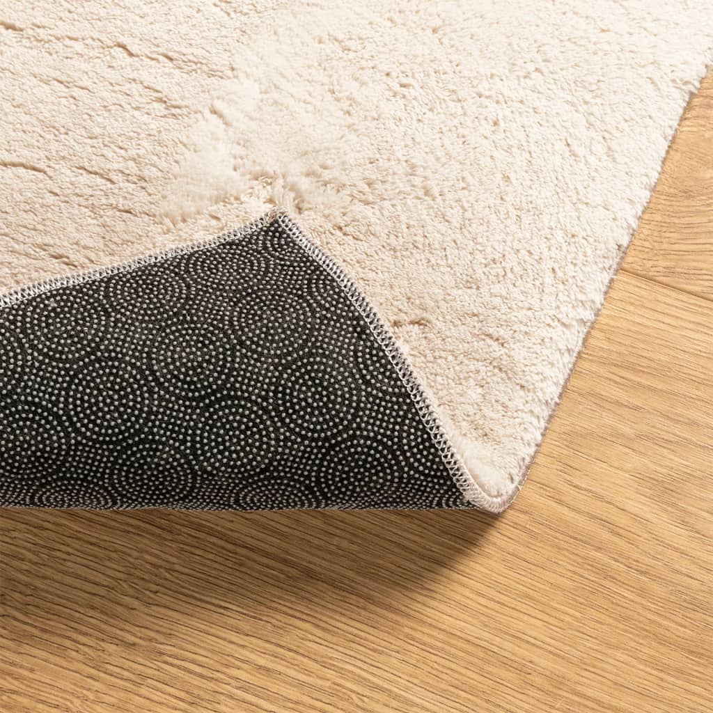 vidaXL Dywan HUARTE z krótkim włosiem, beżowy, 60x110 cm