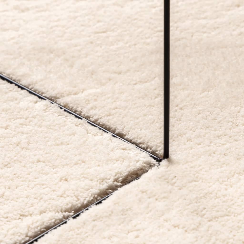 vidaXL Dywan HUARTE z krótkim włosiem, beżowy, 80x150 cm