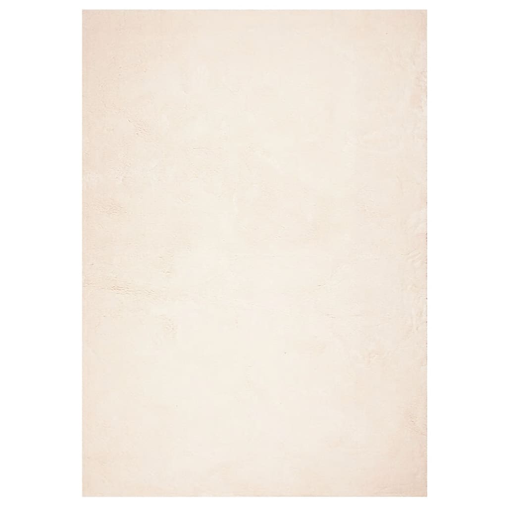 vidaXL Dywan HUARTE z krótkim włosiem, beżowy, 140x200 cm