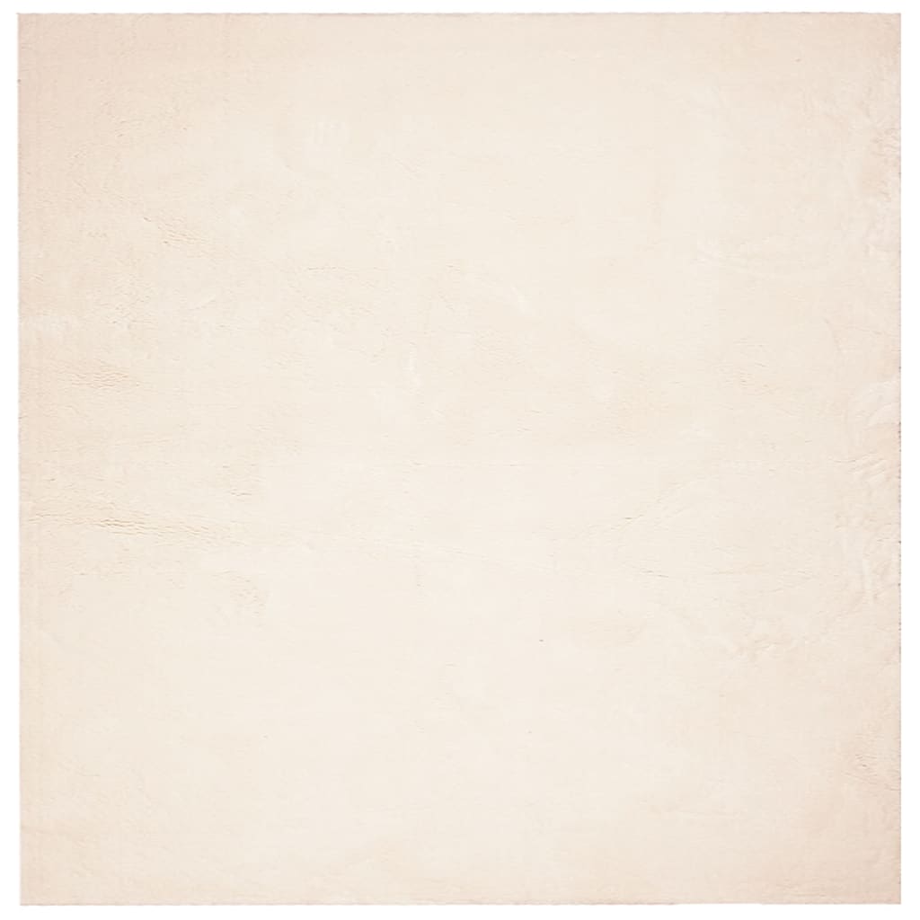 vidaXL Dywan HUARTE z krótkim włosiem, beżowy, 160x160 cm