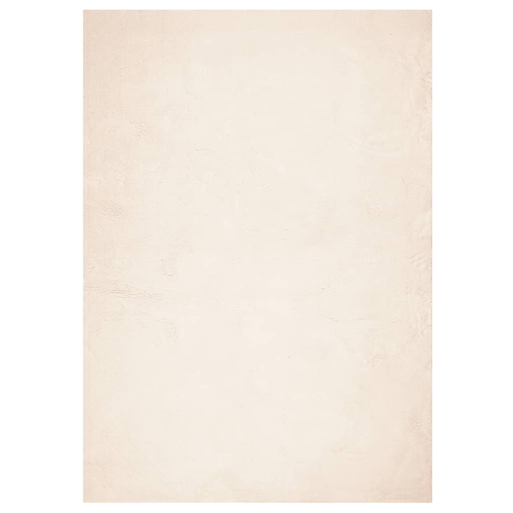 vidaXL Dywan HUARTE z krótkim włosiem, beżowy, 160x230 cm
