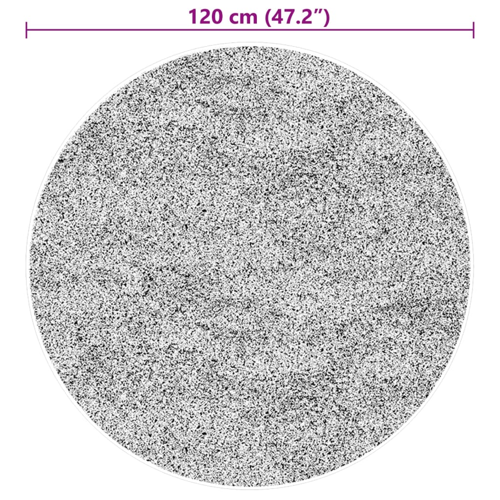 vidaXL Dywan HUARTE z krótkim włosiem, beżowy, Ø 120 cm