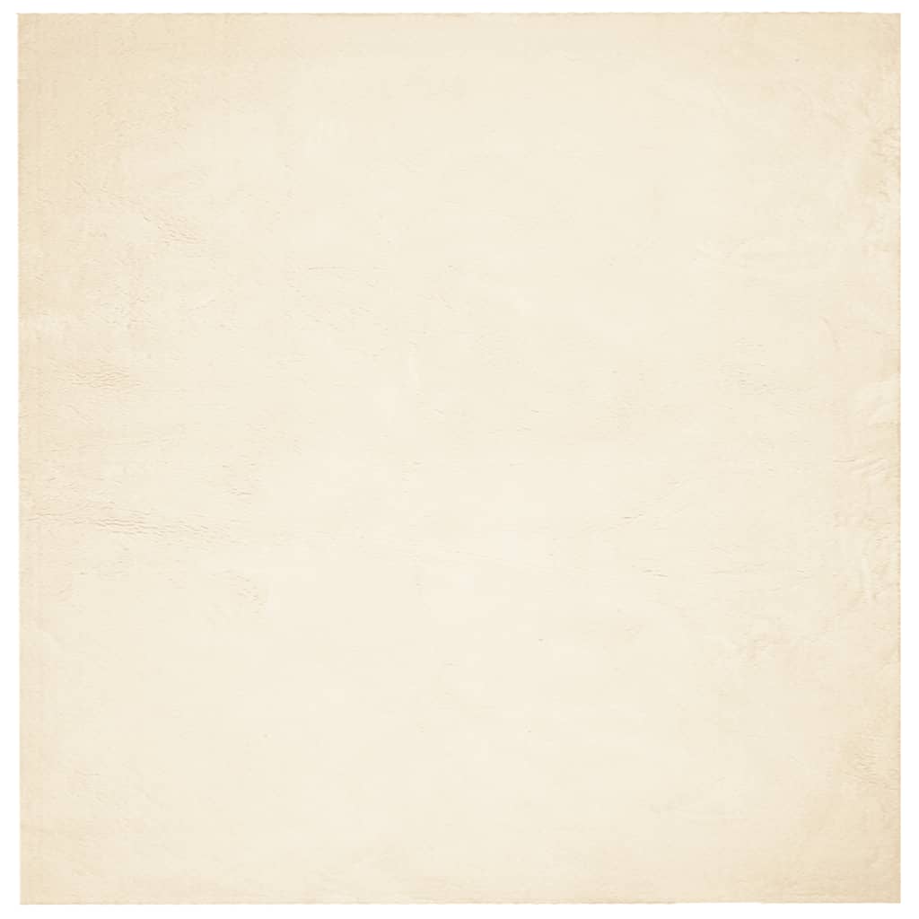 vidaXL Dywan HUARTE z krótkim włosiem, kremowy, 200x200 cm