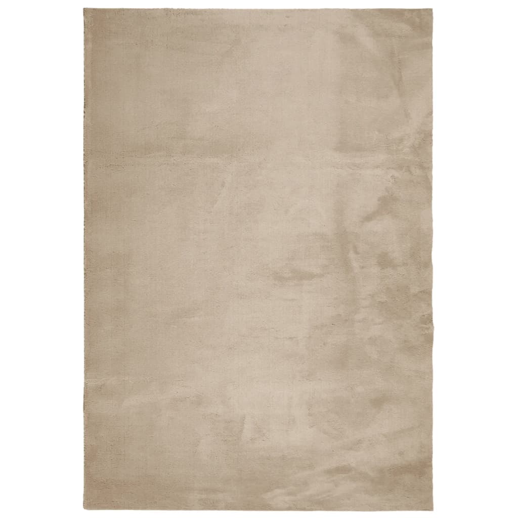 vidaXL Dywan HUARTE z krótkim włosiem, piaskowy, 160x230 cm