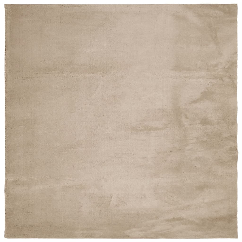 vidaXL Dywan HUARTE z krótkim włosiem, piaskowy, 200x200 cm