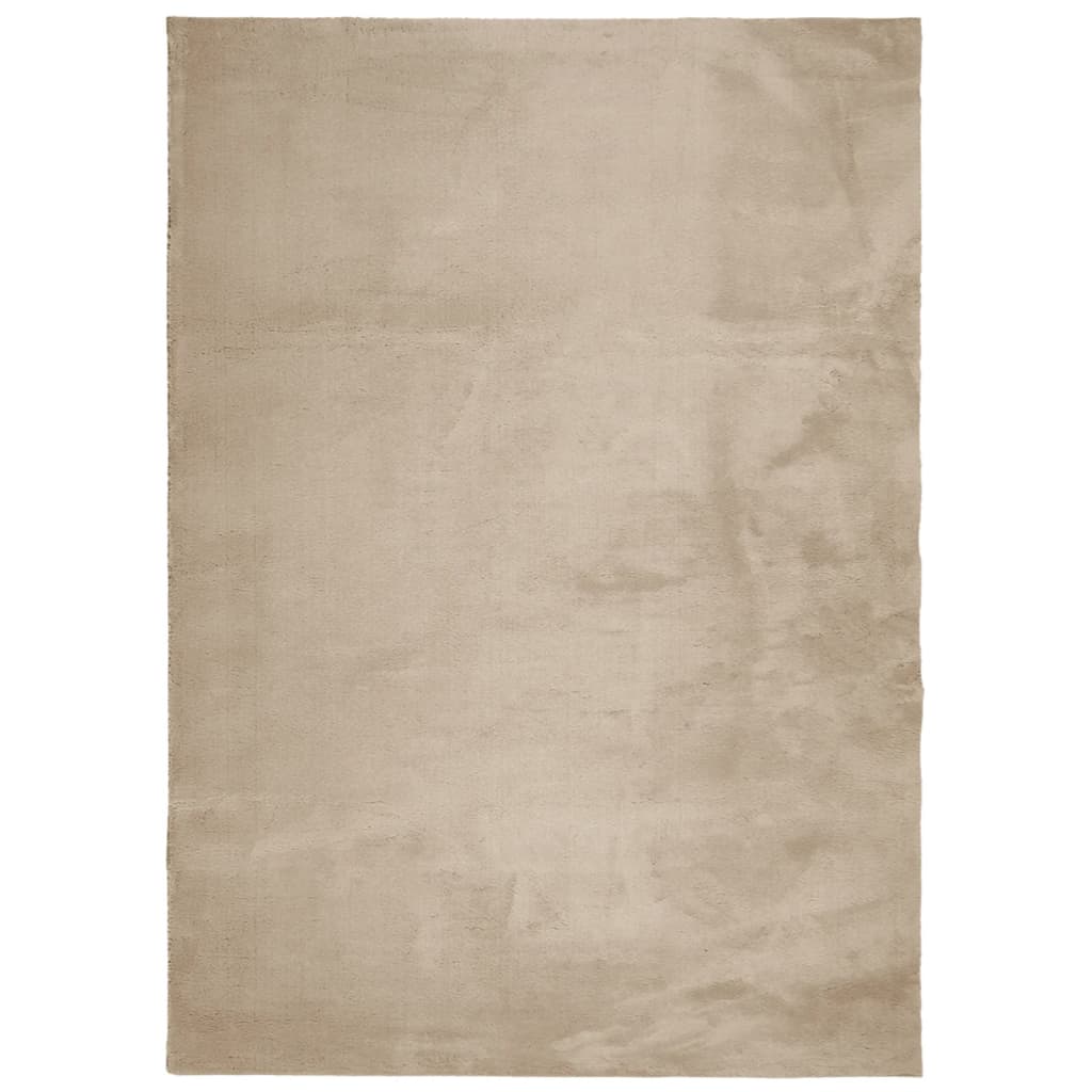 vidaXL Dywan HUARTE z krótkim włosiem, piaskowy, 240x340 cm