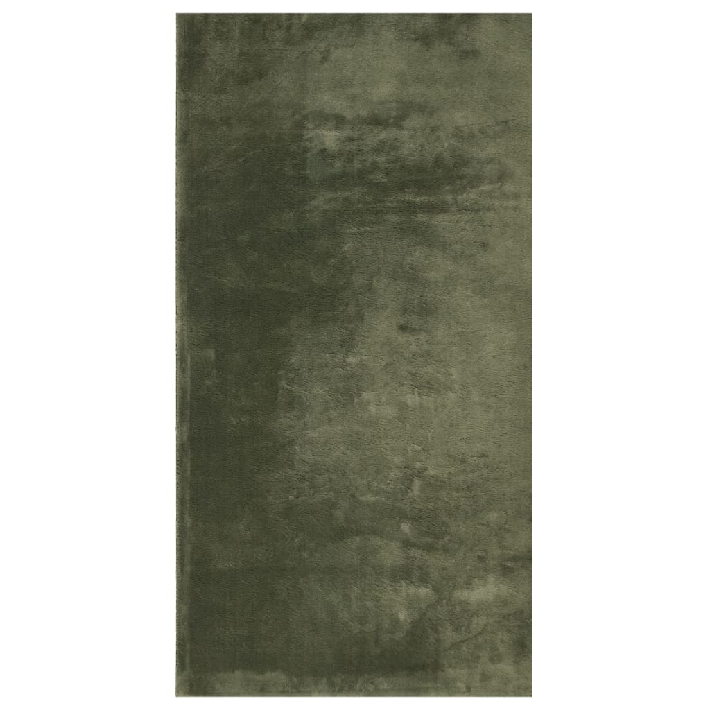 vidaXL Dywan HUARTE z krótkim włosiem, zielony, 80x150 cm