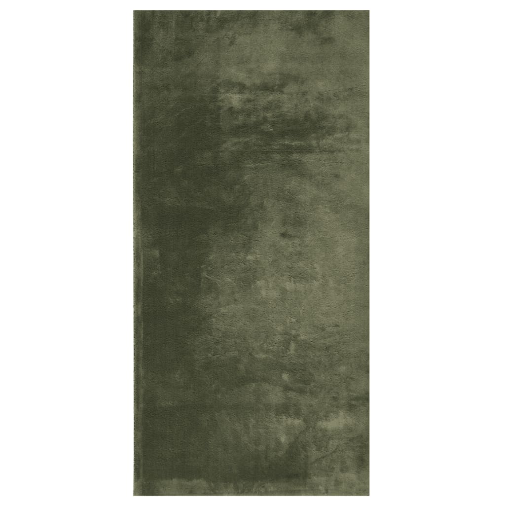 vidaXL Dywan HUARTE z krótkim włosiem, zielony, 100x200 cm