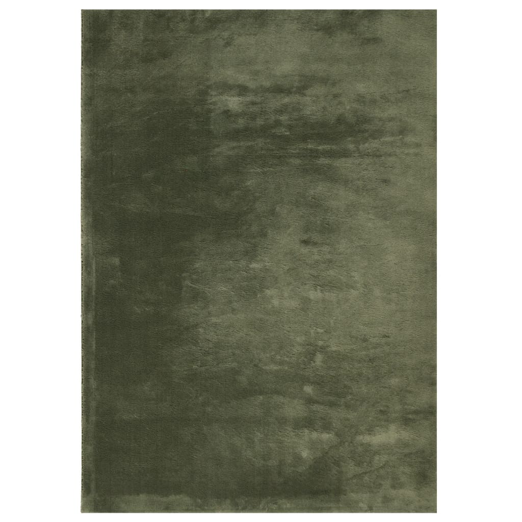 vidaXL Dywan HUARTE z krótkim włosiem, zielony, 140x200 cm