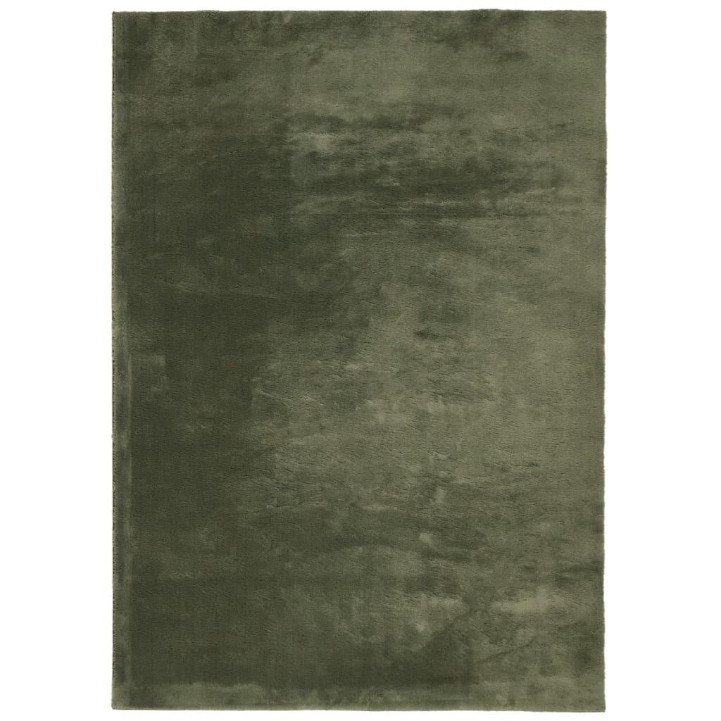 vidaXL Dywan HUARTE z krótkim włosiem, zielony, 160x230 cm