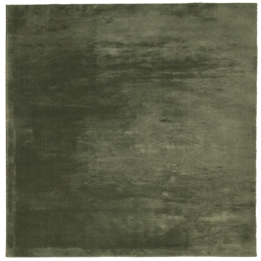 vidaXL Dywan HUARTE z krótkim włosiem, zielony, 200x200 cm