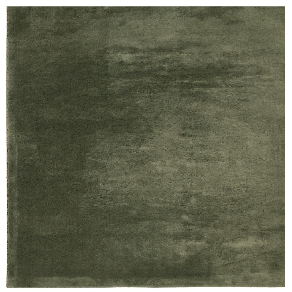 vidaXL Dywan HUARTE z krótkim włosiem, zielony, 240x240 cm