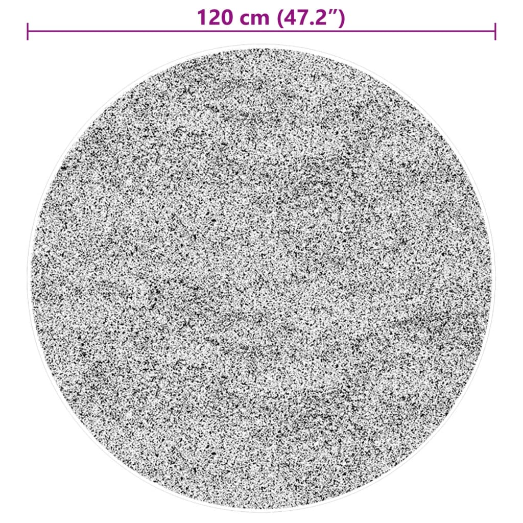 vidaXL Dywan HUARTE z krótkim włosiem, zielony, Ø 120 cm