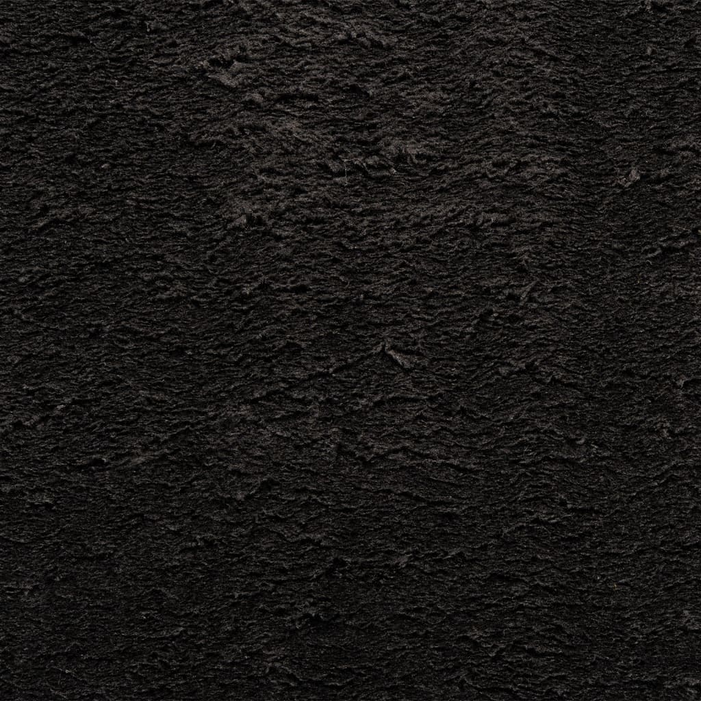 vidaXL Dywan HUARTE z krótkim włosiem, czarny, 60x110 cm