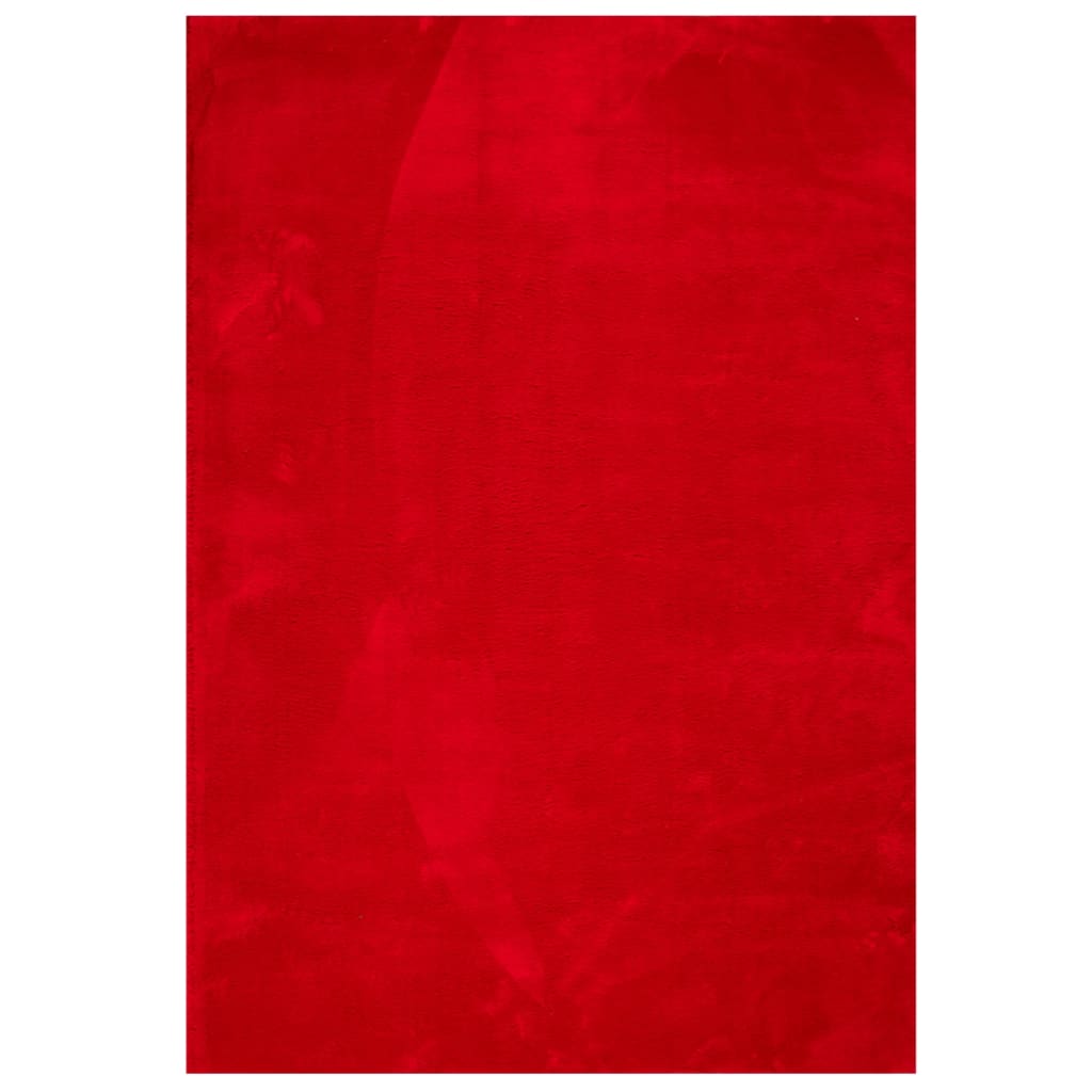 vidaXL Dywan HUARTE z krótkim włosiem, czerwony, 160x230 cm