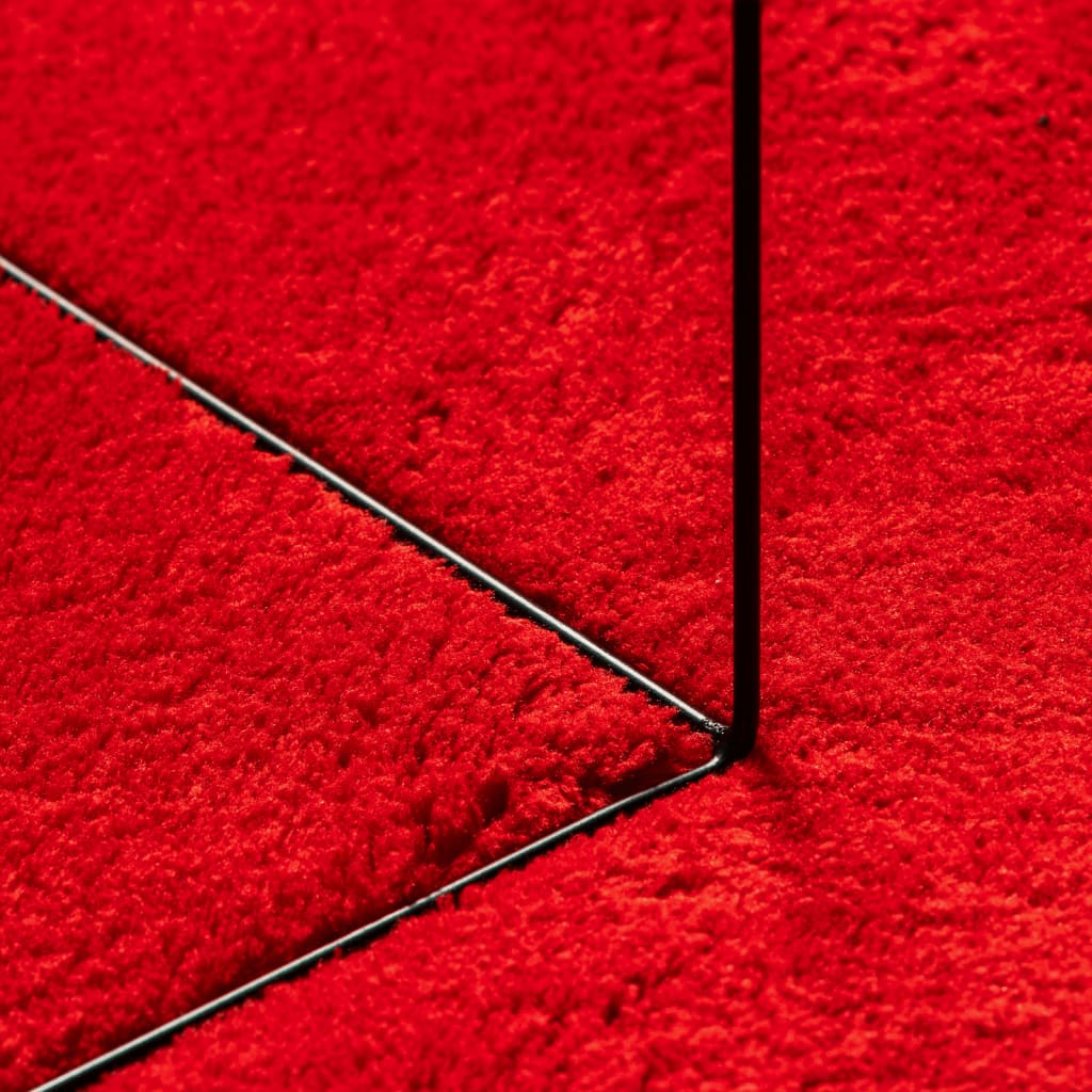 vidaXL Dywan HUARTE z krótkim włosiem, czerwony, 200x280 cm