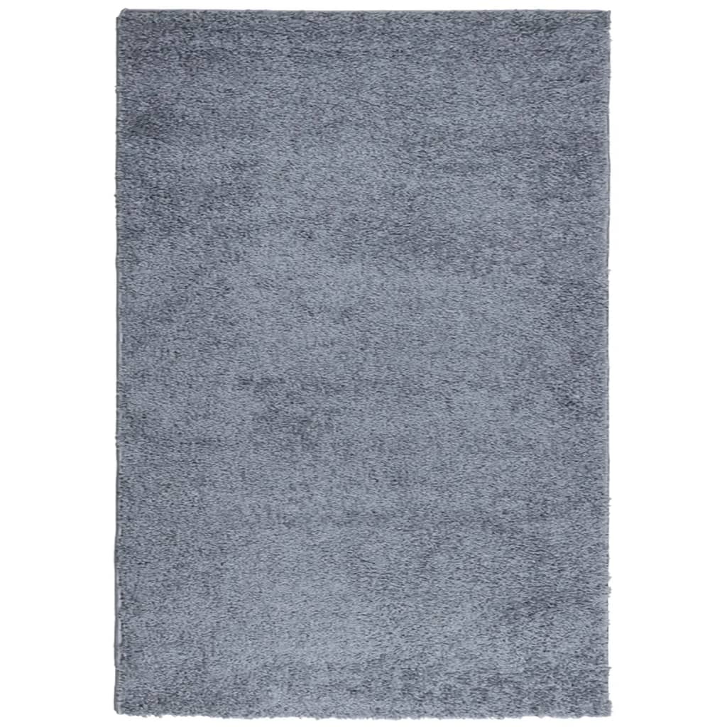 vidaXL Dywan z długim włosiem PAMPLONA, niebieski, 140x200 cm