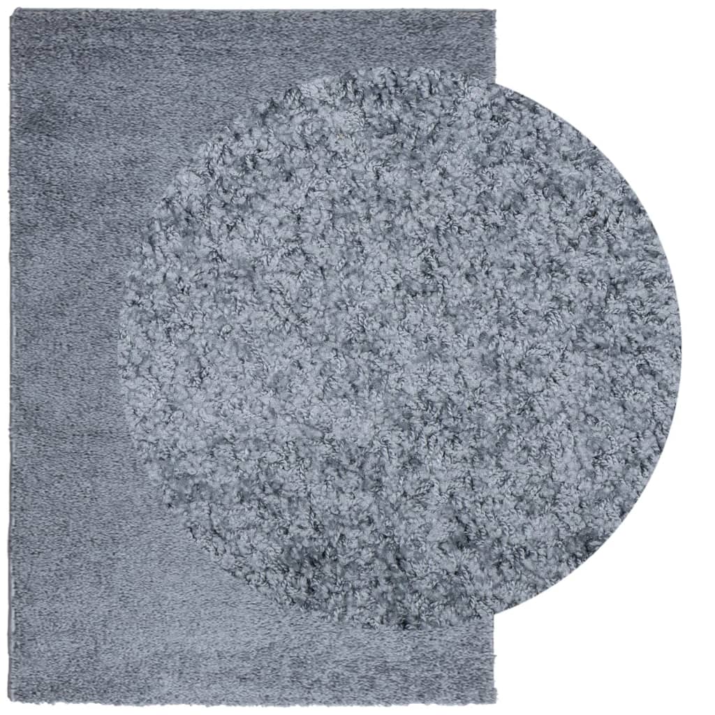 vidaXL Dywan z długim włosiem PAMPLONA, niebieski, 140x200 cm
