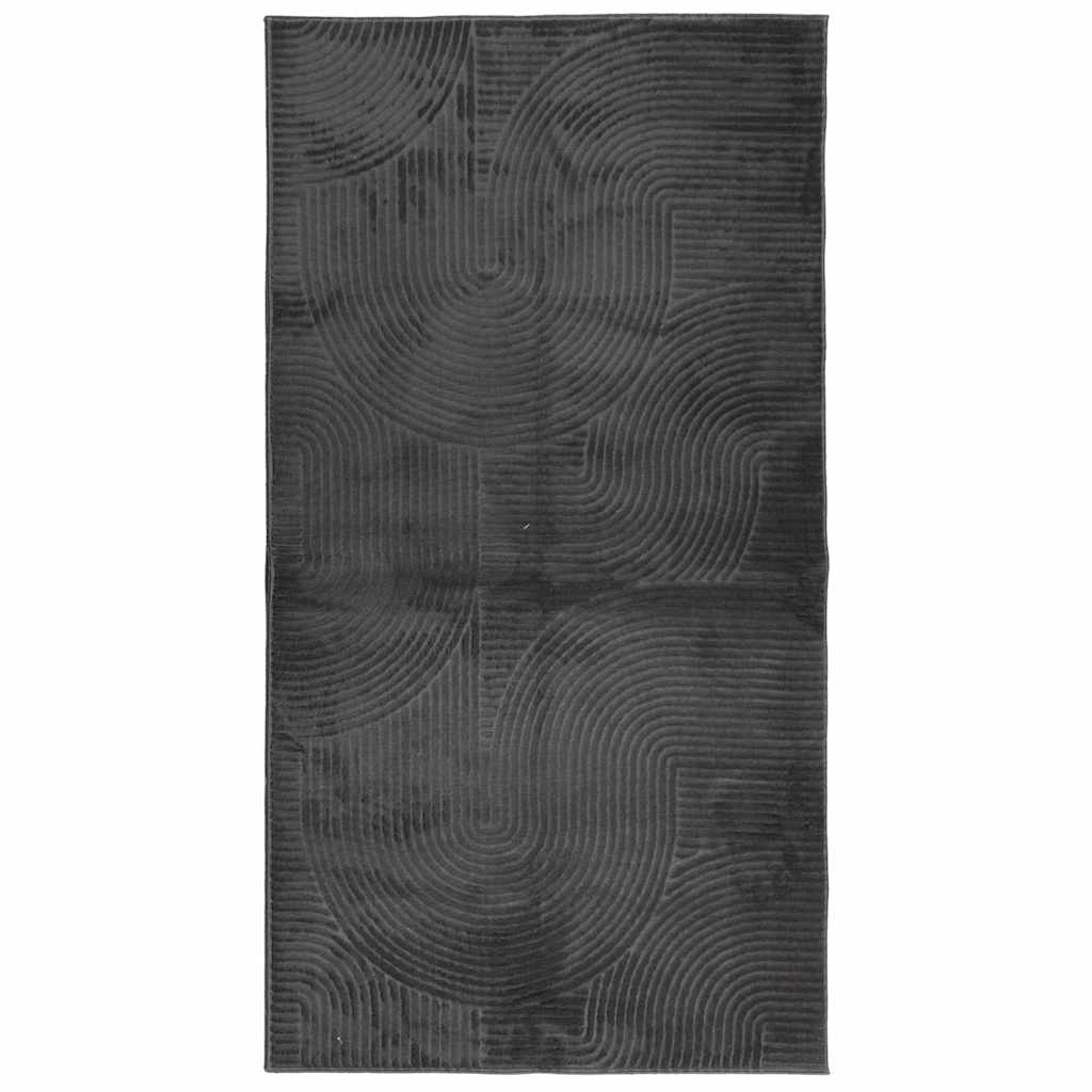 vidaXL Dywan IZA z krótkim włosiem, antracytowy, 80x150 cm