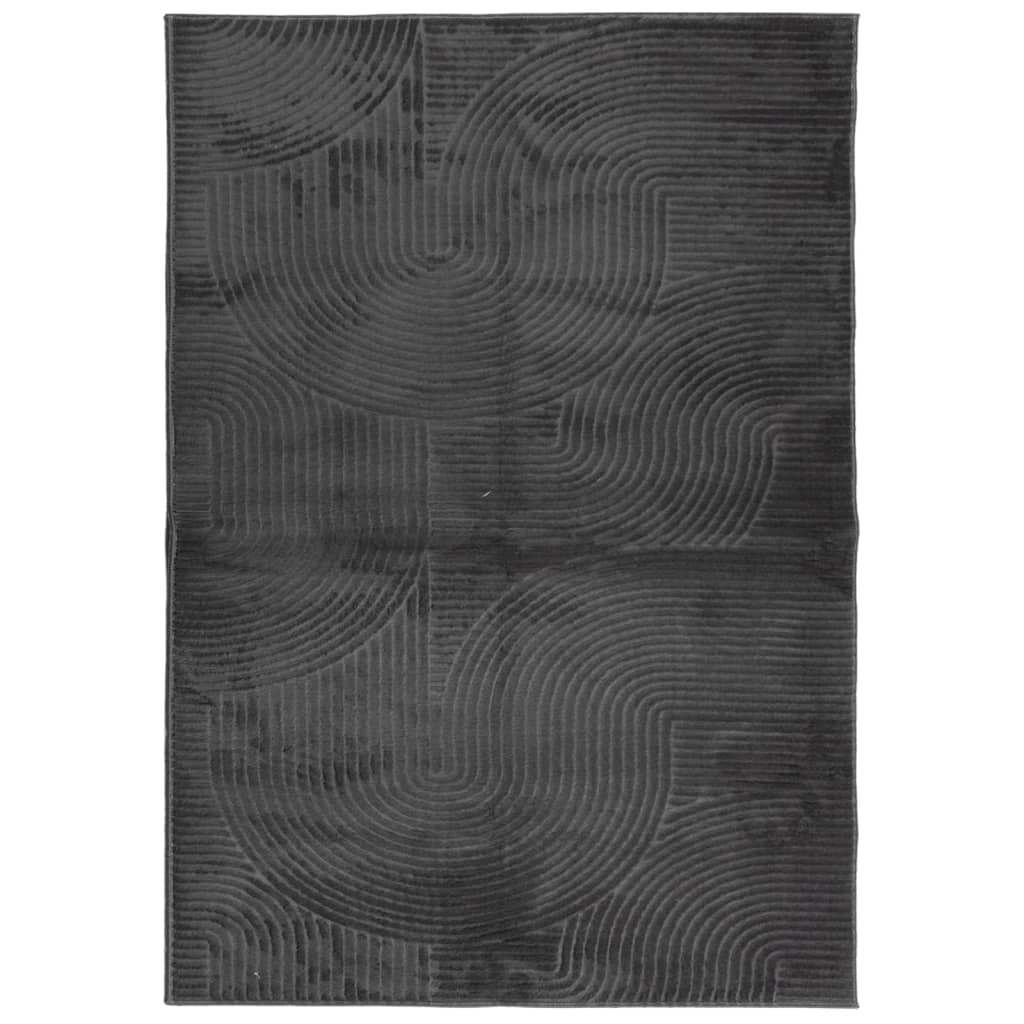 vidaXL Dywan IZA z krótkim włosiem, antracytowy, 140x200 cm