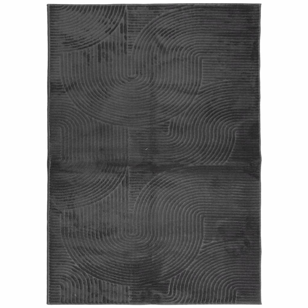 vidaXL Dywan IZA z krótkim włosiem, antracytowy, 240x340 cm