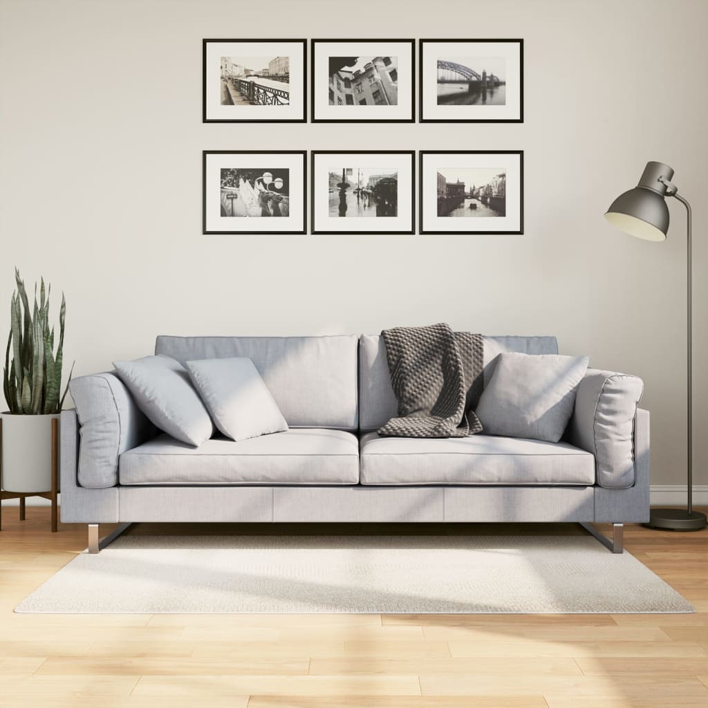 vidaXL Dywan IZA z krótkim włosiem, kremowy, 80x150 cm