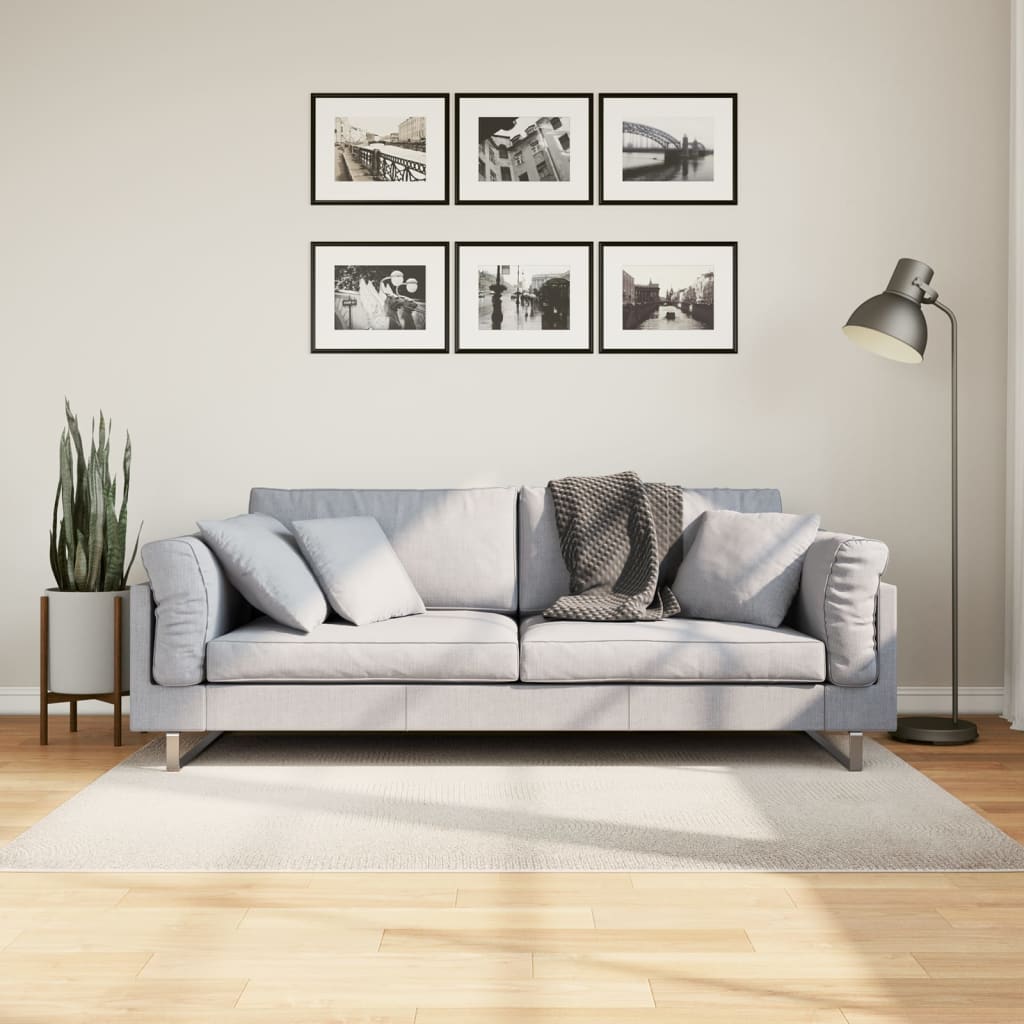 vidaXL Dywan IZA z krótkim włosiem, kremowy, 120x170 cm