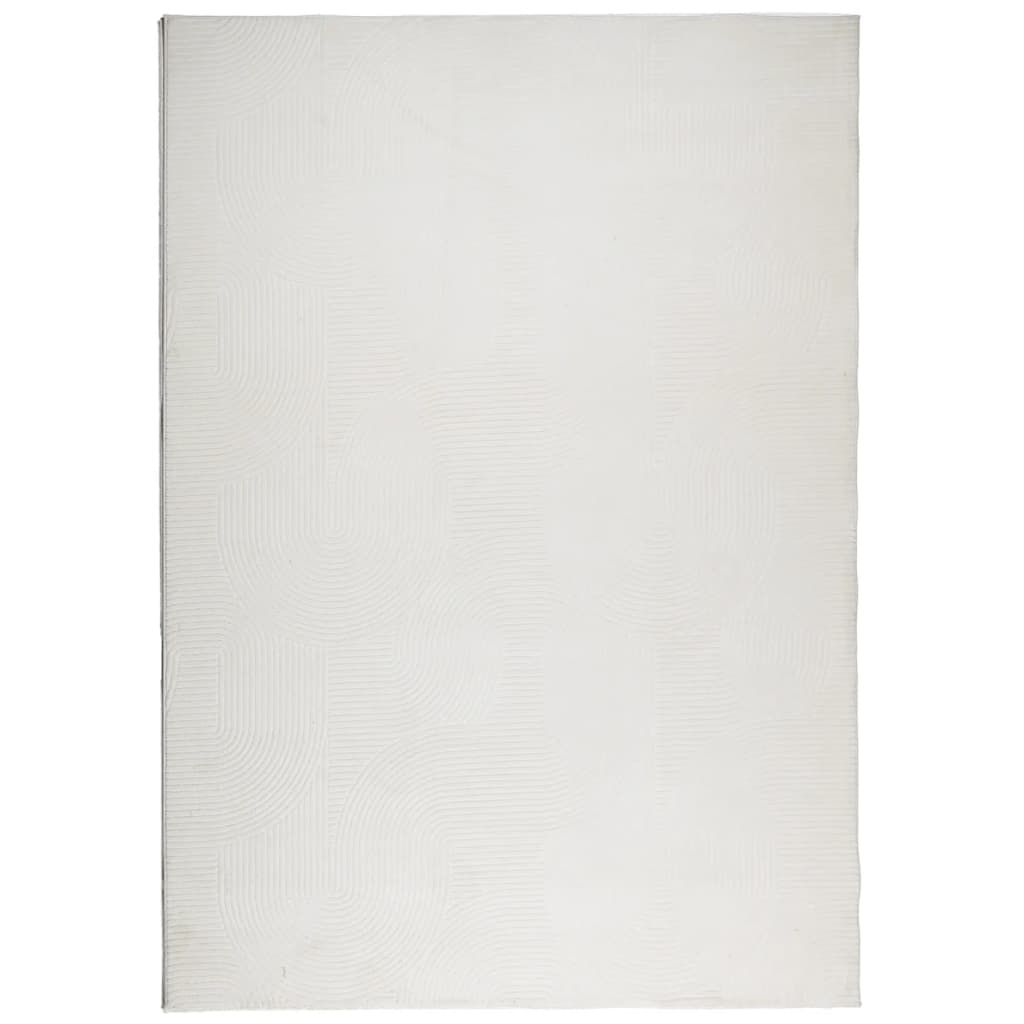 vidaXL Dywan IZA z krótkim włosiem, kremowy, 140x200 cm