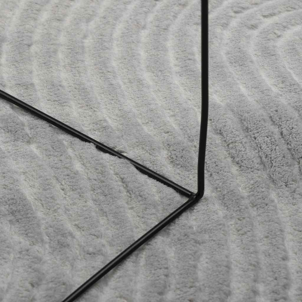 vidaXL Dywan IZA z krótkim włosiem, szary, 160x230 cm