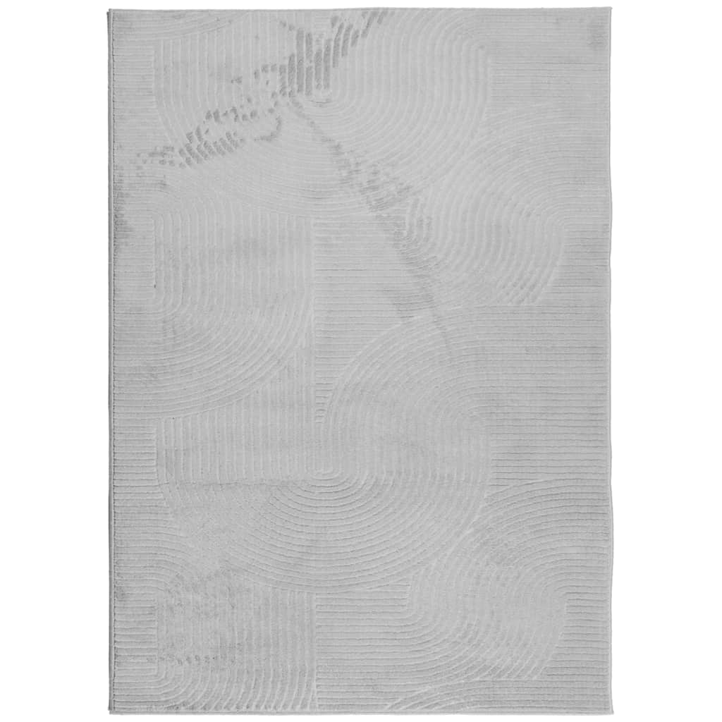 vidaXL Dywan IZA z krótkim włosiem, szary, 240x340 cm