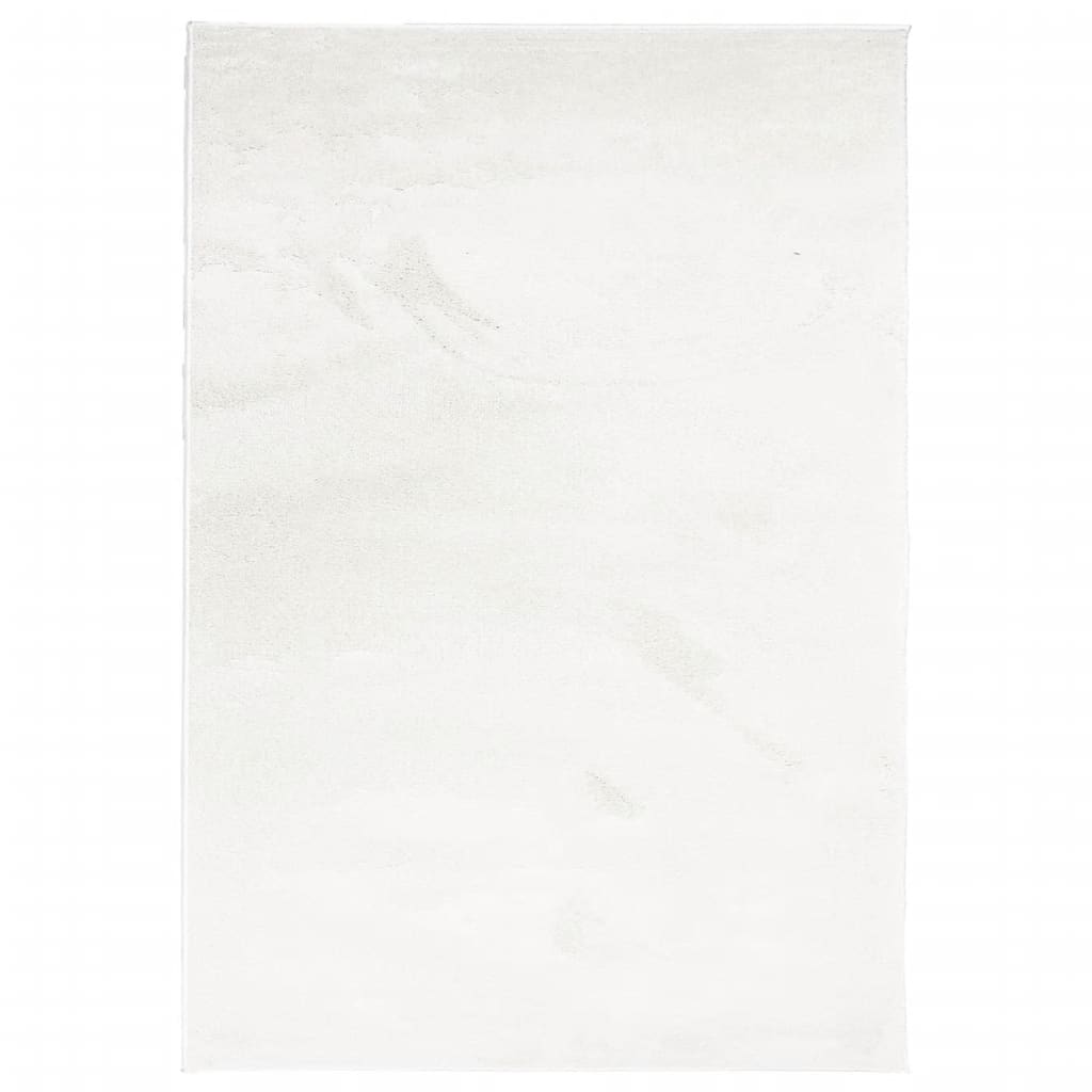 vidaXL Dywan OVIEDO z krótkim włosiem, kremowy, 160x230 cm